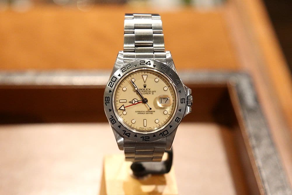 ロレックス エクスプローラーII アイボリー Ref.16550