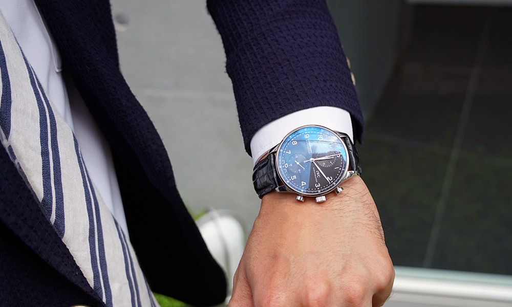 IWC ポルトギーゼの着用イメージ