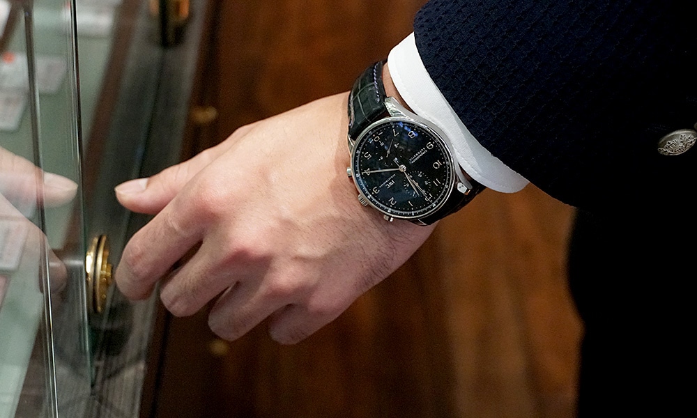 IWC ポルトギーゼの着用イメージ