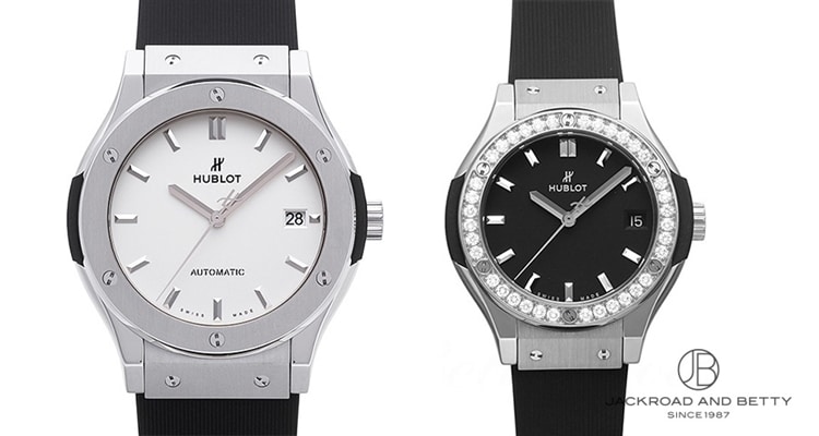 左:ウブロ クラシック フュージョン 45mm Ref.511.NX.2661.RX 右:ウブロ クラシックフュージョン Ref.581.NX.1171.RX.1104