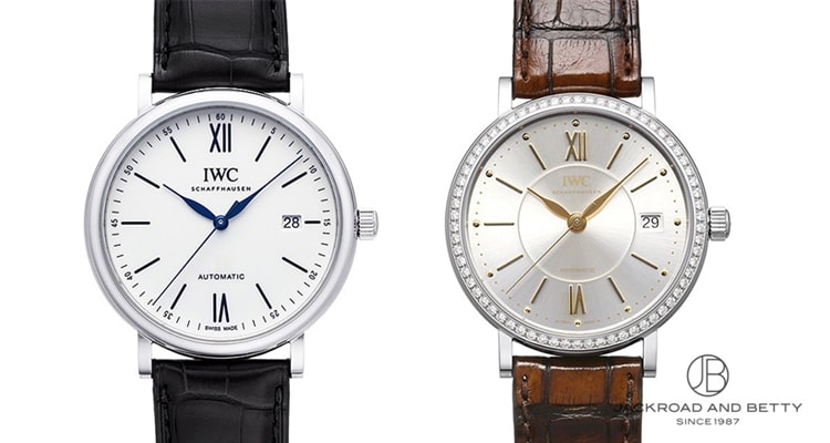 左:IWC ポートフィノ オートマティック 150イヤーズ Ref.IW356519 右:IWC ポートフィノ ミッドサイズ オートマティック Ref.IW458103