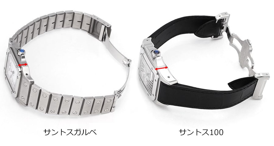サントスガルベとサントス100の比較イメージ