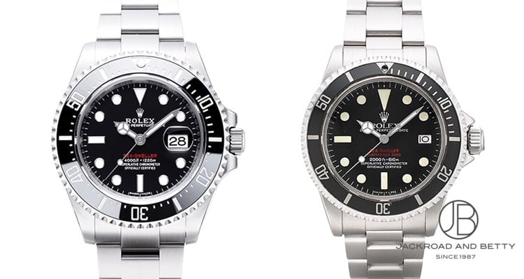 ロレックス シードゥエラー Ref.126600とロレックス 赤シードゥエラー Ref.1665の比較