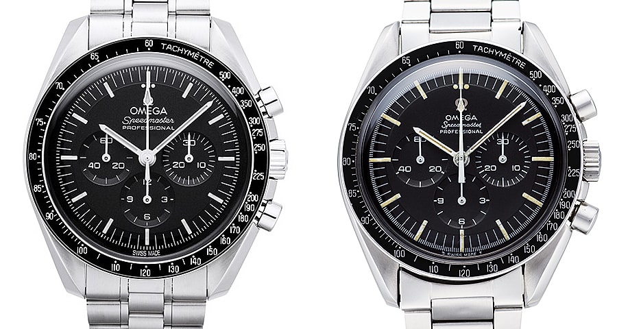 オメガ スピードマスター ムーンウォッチ プロフェッショナル マスター クロノメーター Ref.310.30.42.50.01.001とオメガ スピードマスター プロフェッショナル 4th Ref.3145.012-67SPを比較