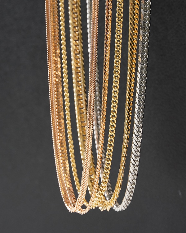 重さ・太さ・長さで喜平の印象は異なる