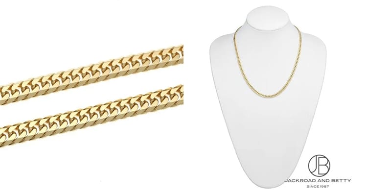 喜平 K18 6面 ダブル 50g 50cm ネックレス 造幣局刻印有り