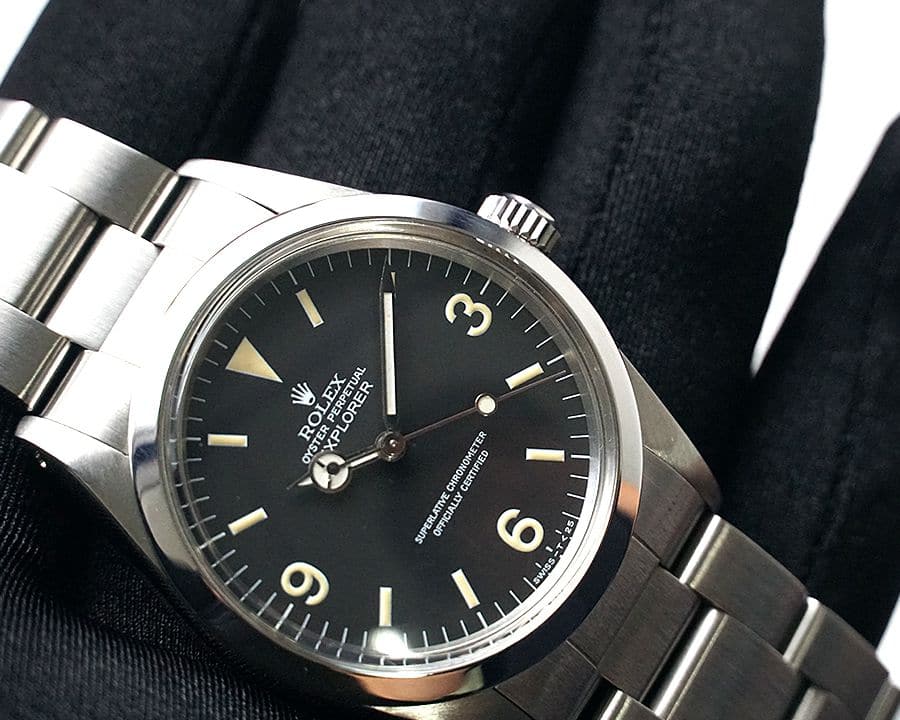ロレックス エクスプローラー Ref.1016の文字盤拡大イメージ