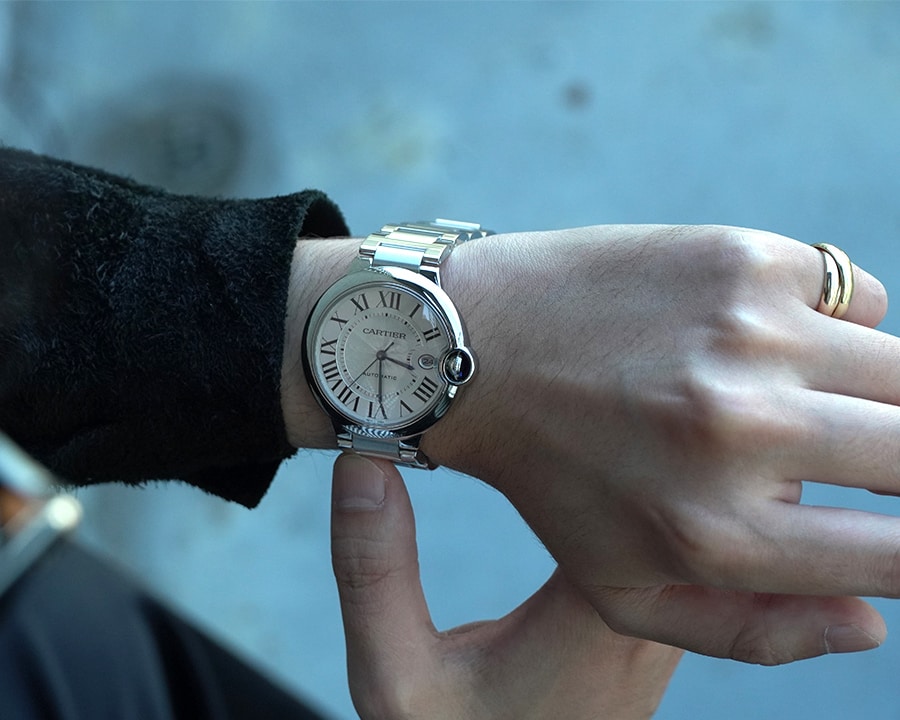 カルティエ バロンブルー ドゥ カルティエ 40mm Ref.WSBB0040 コーディネート