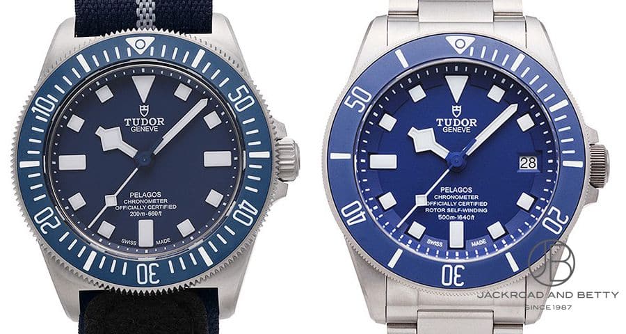 チューダー ペラゴス Ref.25707B/21とチューダー ペラゴス Ref.25600TBの比較
