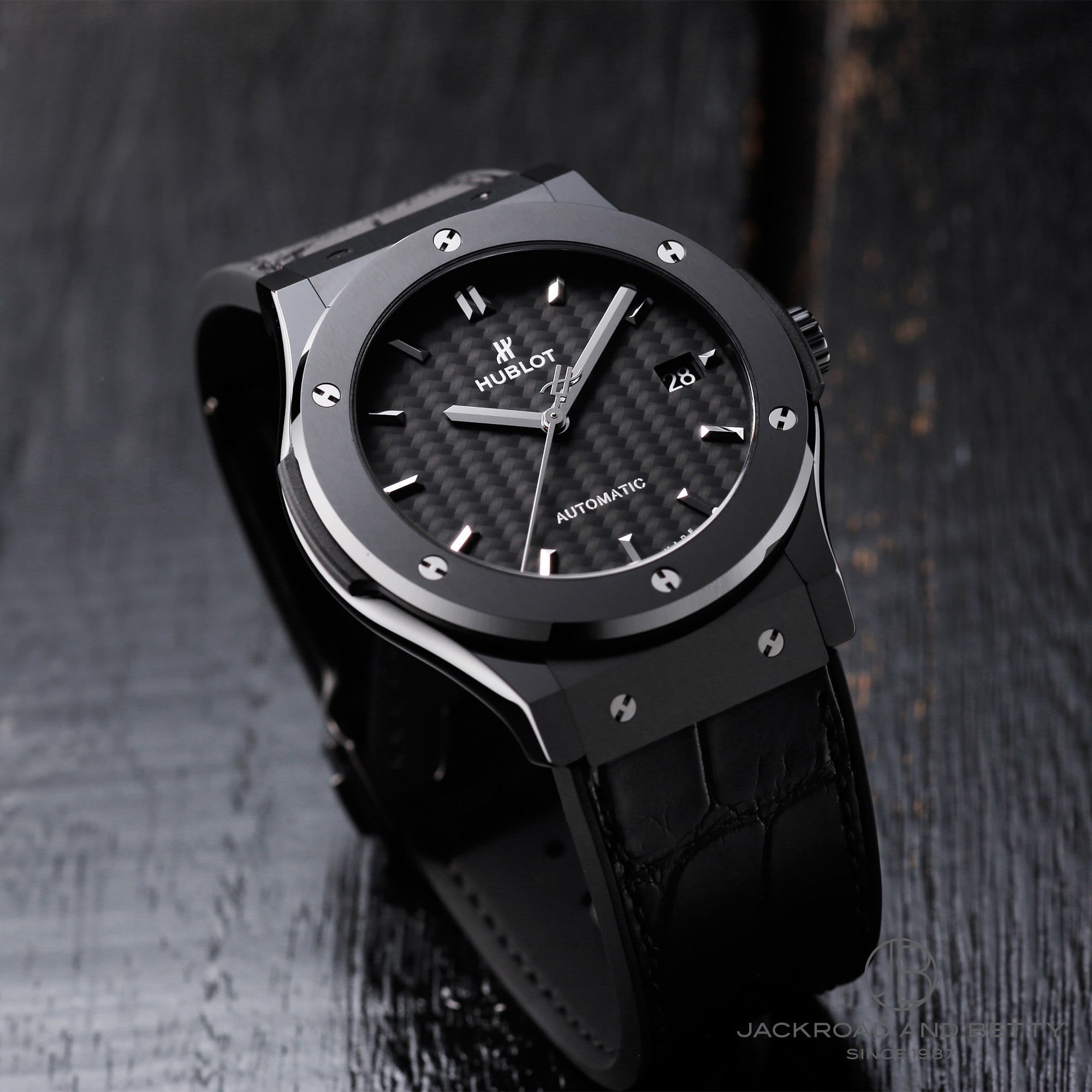 ウブロ HUBLOT クラシック・フュージョン ブラックマジック 511.CM.1171.LR チタン／セラミック 自動巻き メンズ 腕時計