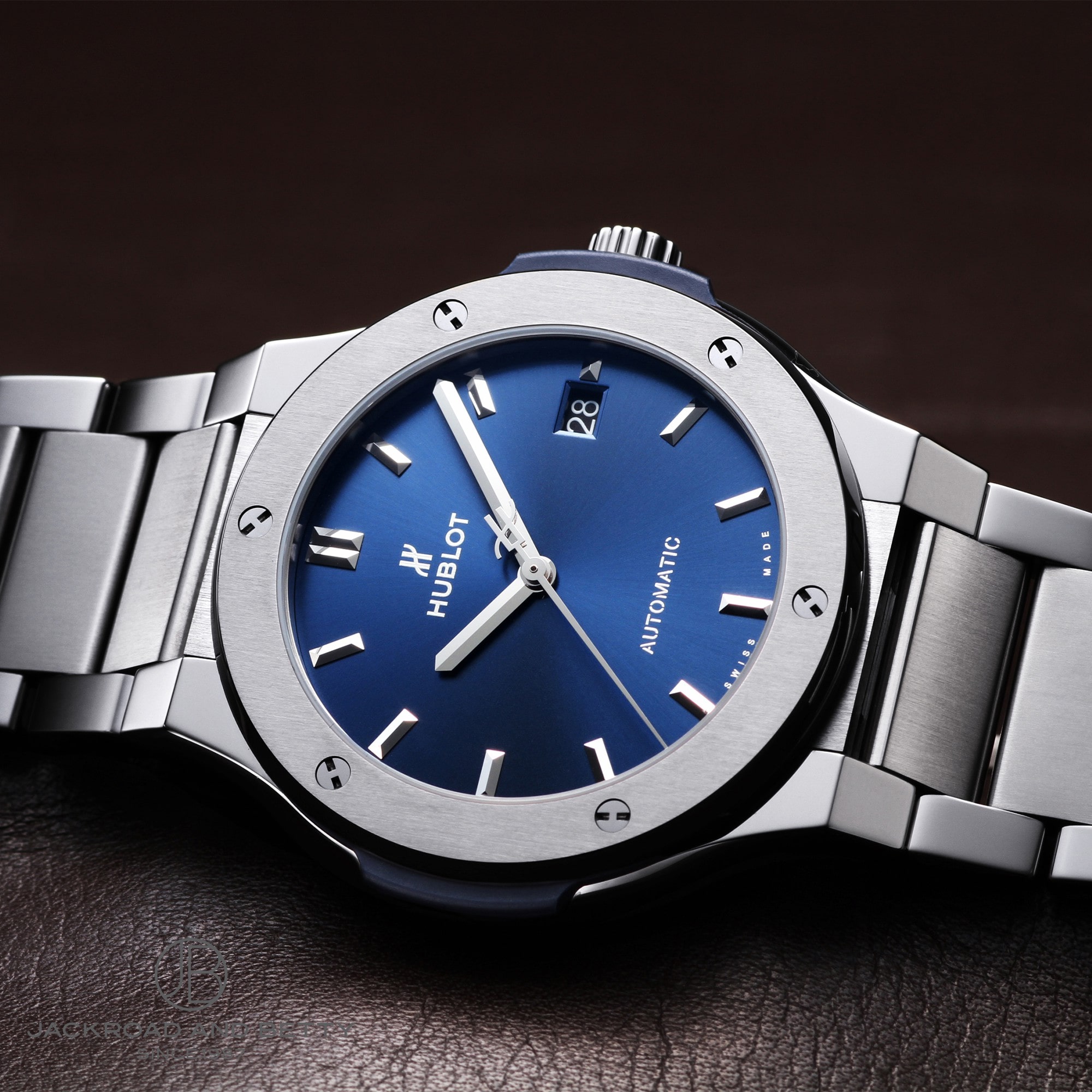 ウブロ クラシックフュージョン チタニウム ブルー 自動巻き 腕時計 チタン ブルー 2021年5月購入 510.NX.7170.NX メンズ 40802063939【アラモード】
