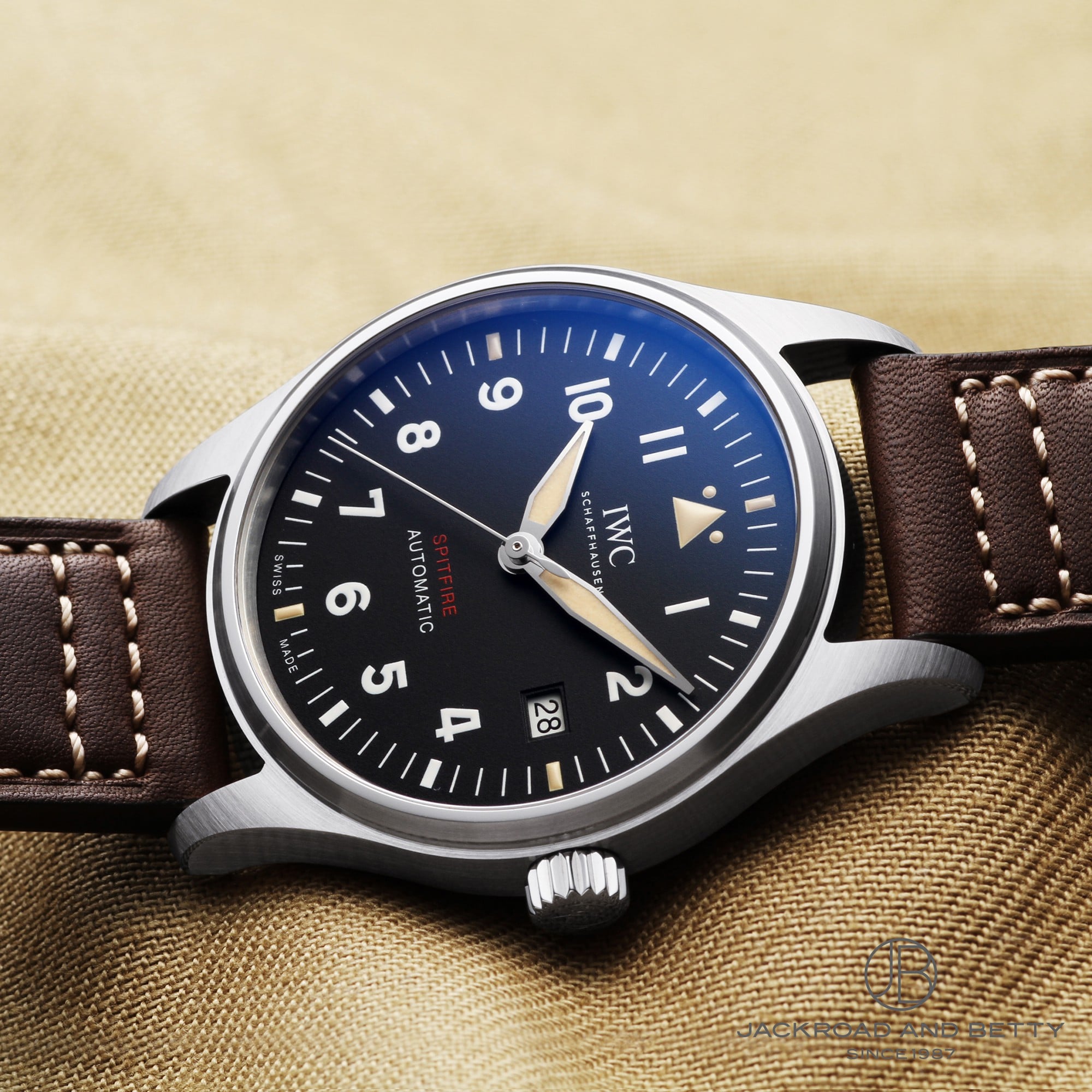 IWC IWC SCHAFFHAUSEN IW325502 スピットファイヤー デイト 自動巻き メンズ 保証書付き_777308