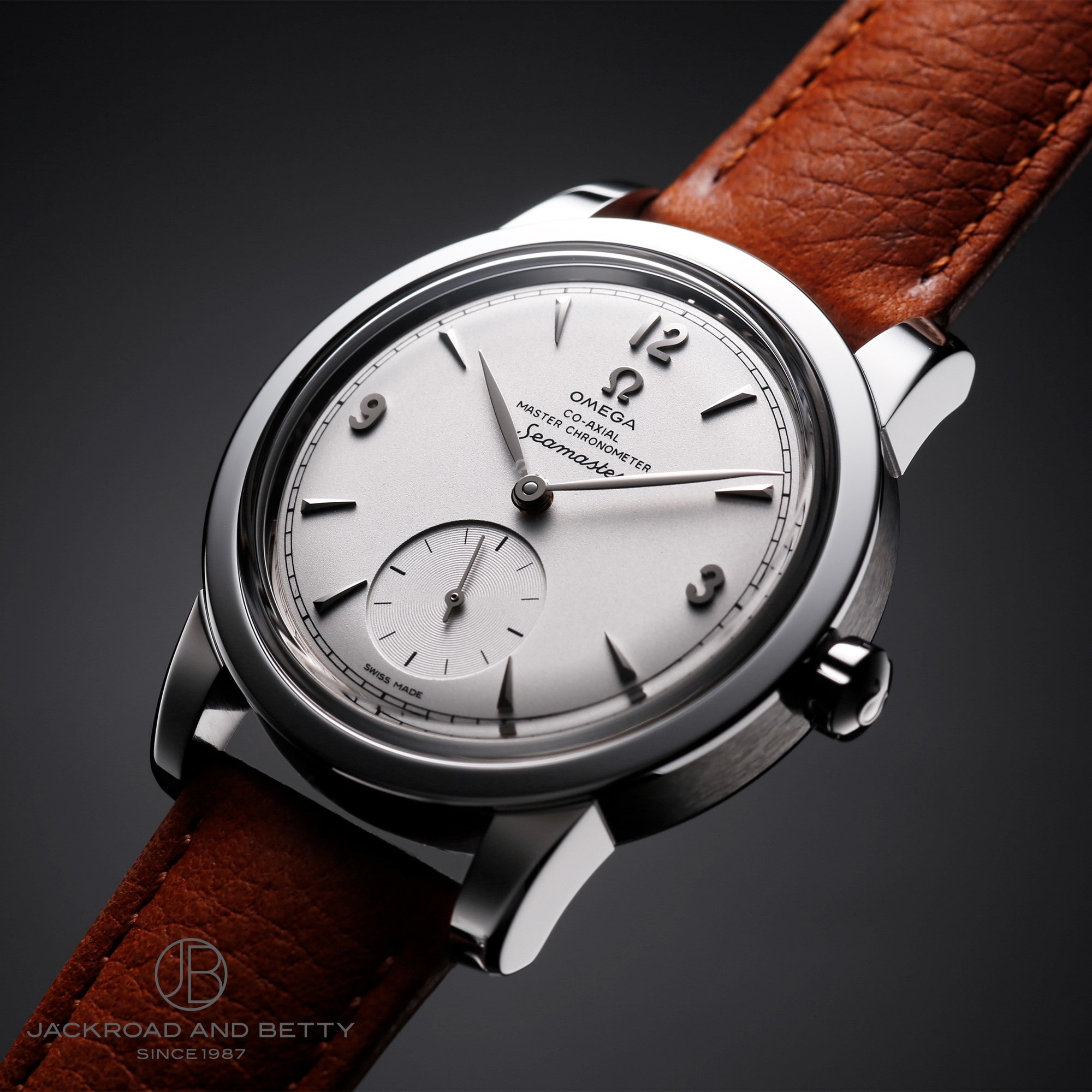 オメガ シーマスター 1948 コーアクシャル マスター クロノメーター 38mm 世界限定1948本 Seamaster 1948 Co-Axial Master Chronometer Master 511.13.38.20.02.001 箱 保証書 バンド×2 SS/革 メンズ時計 ホワイト 美品 【新品】