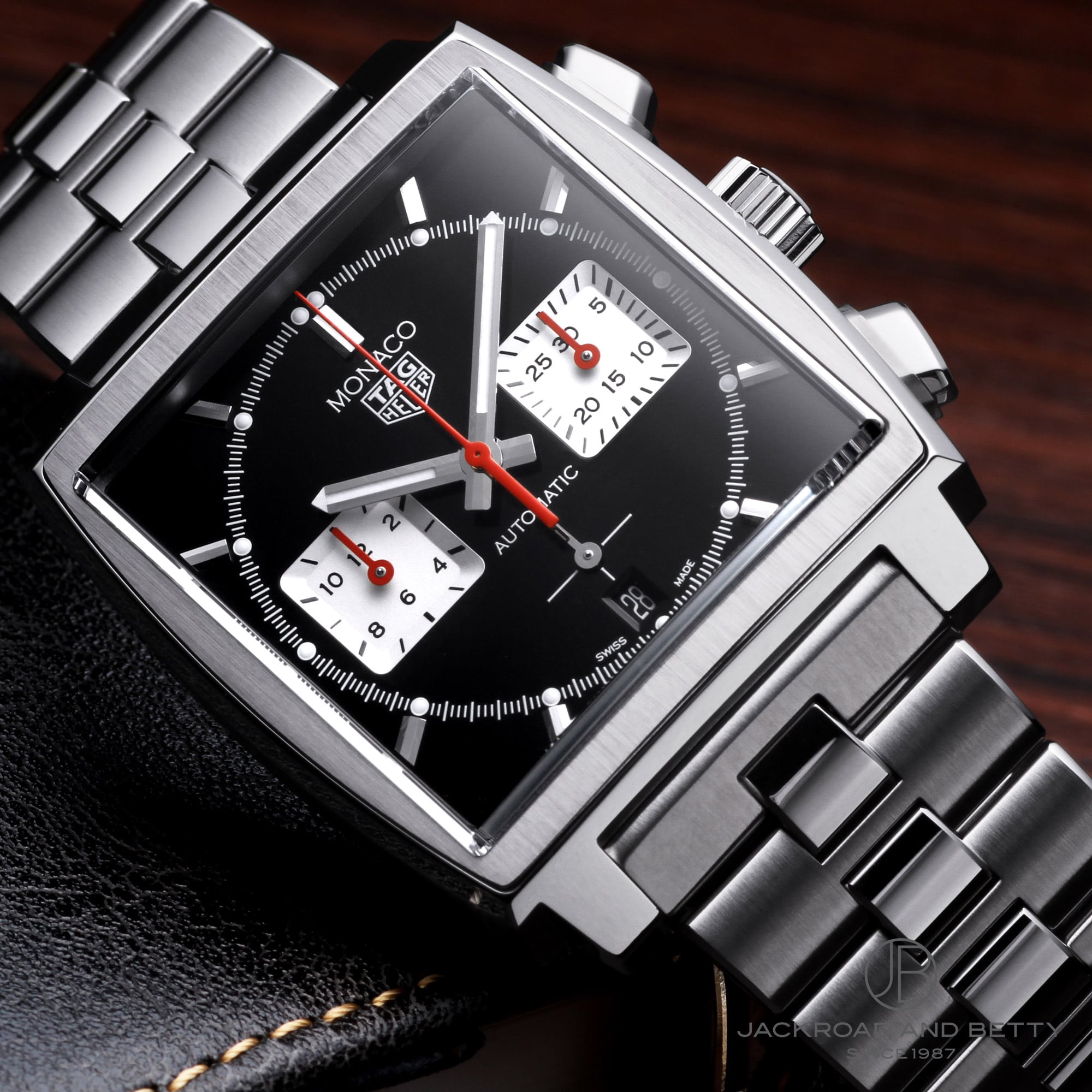 タグホイヤー TAG HEUER CBL2113.BA0644 モナコ クロノグラフ 自動巻き メンズ 美品 箱・保証書付き_760053