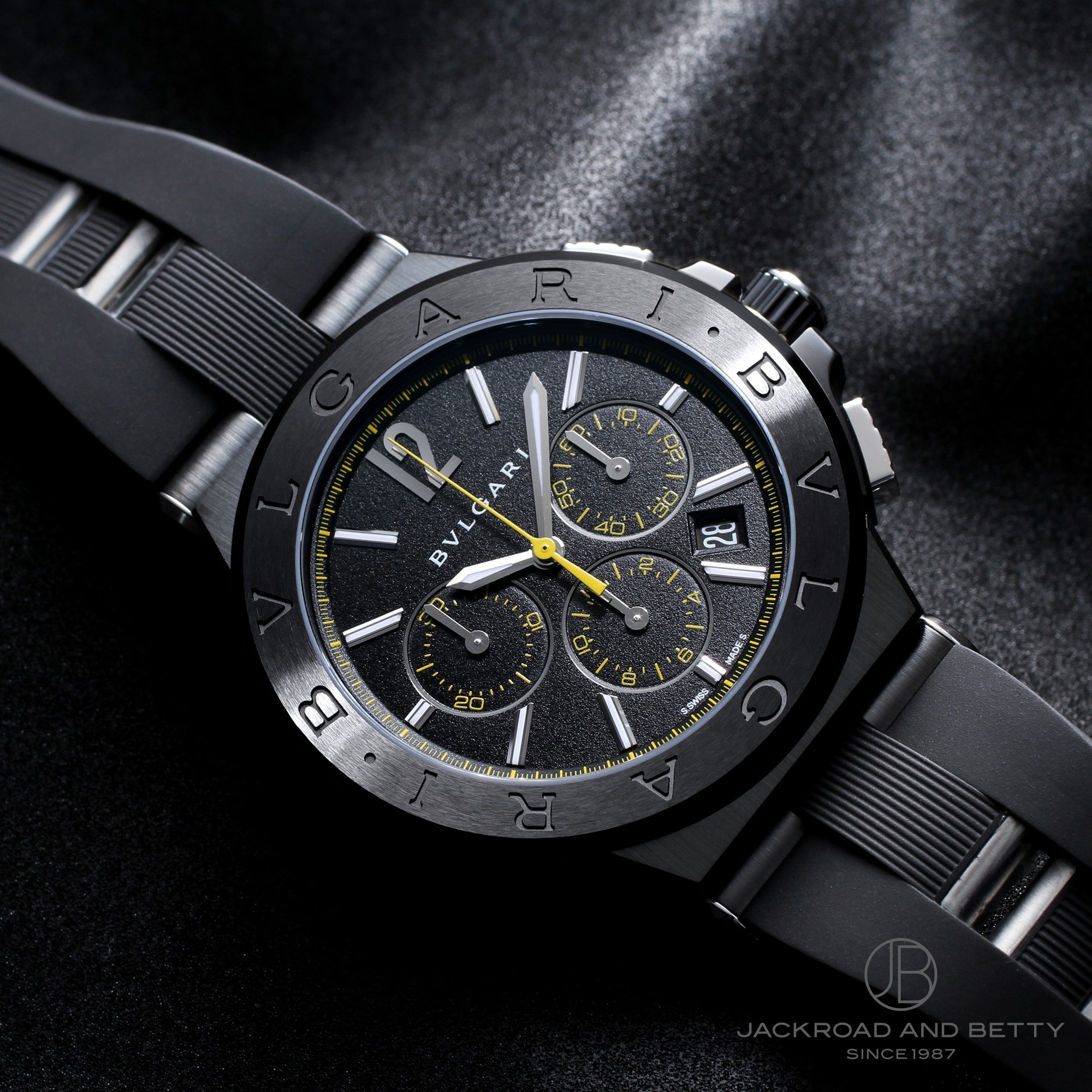 ブルガリ BVLGARI 腕時計 メンズ DG42BBSCVDCH/2 ディアゴノ ウルトラネロ クロノグラフ 42mm DIAGONO ULTRANERO CHRONOGRAPH 42mm 自動巻き（手巻き付） ブラックxブラック アナログ表示