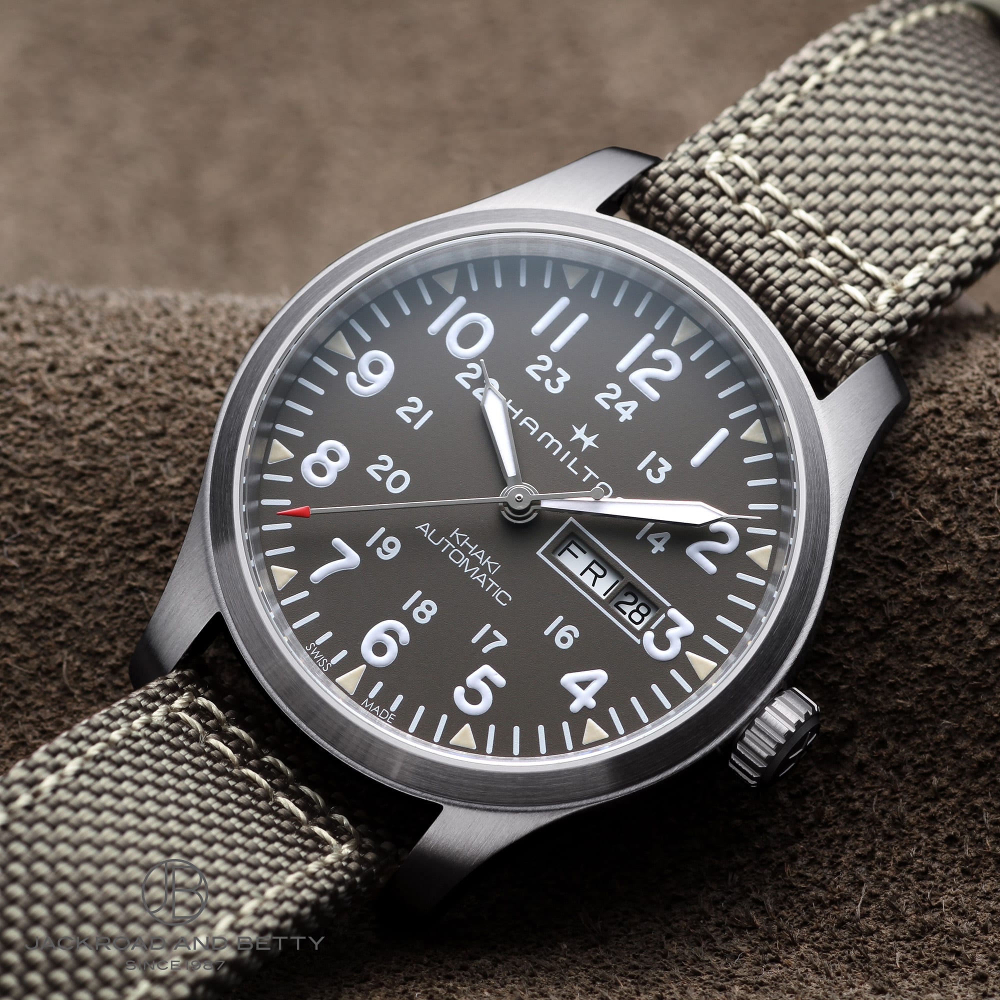 カーキ フィールド デイデイト[H70535081] Khaki Field Day Date