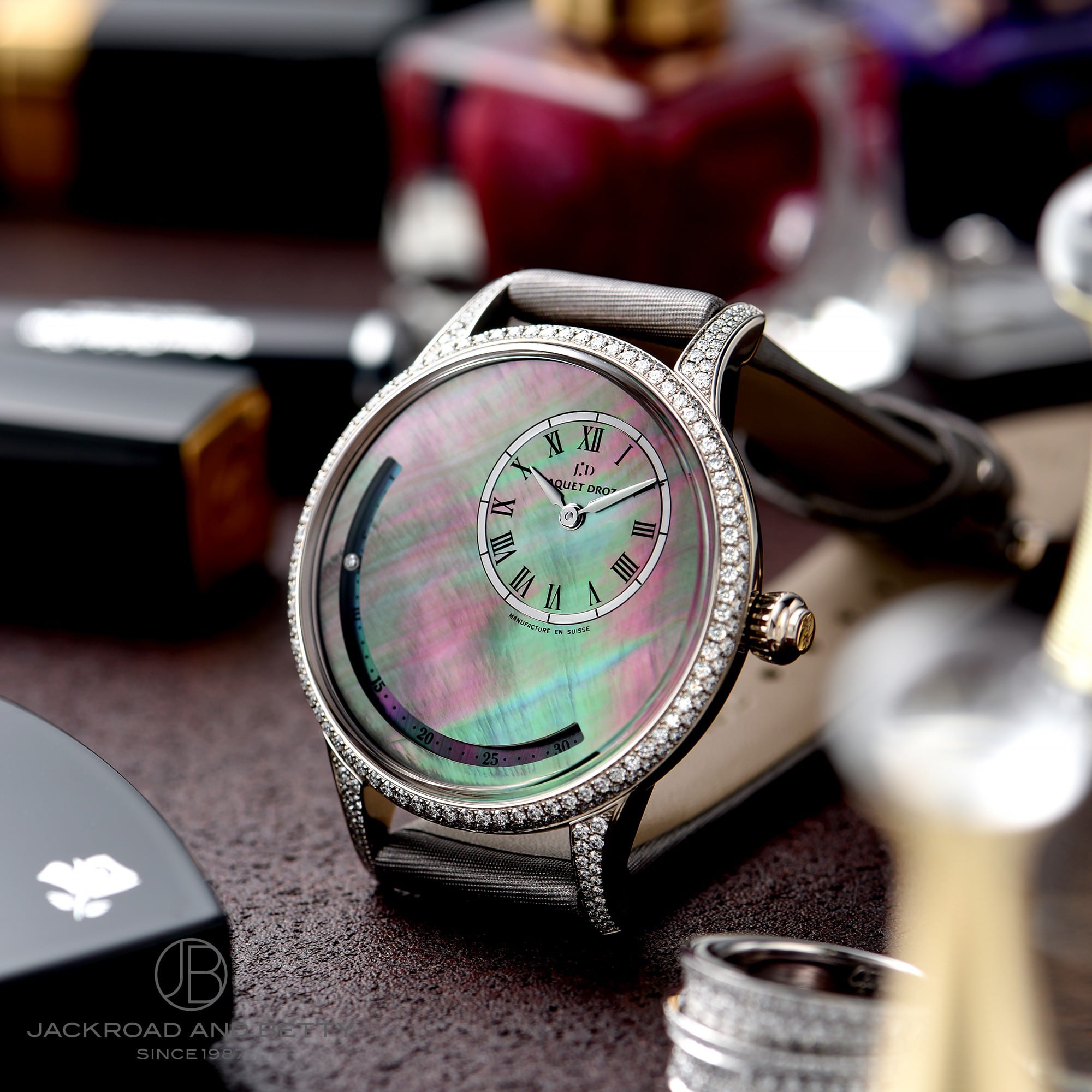 ジャケドロー JAQUET DROZ J024038201 アストラル クロノグラフ 自動巻き メンズ 箱・保証書付き_710943