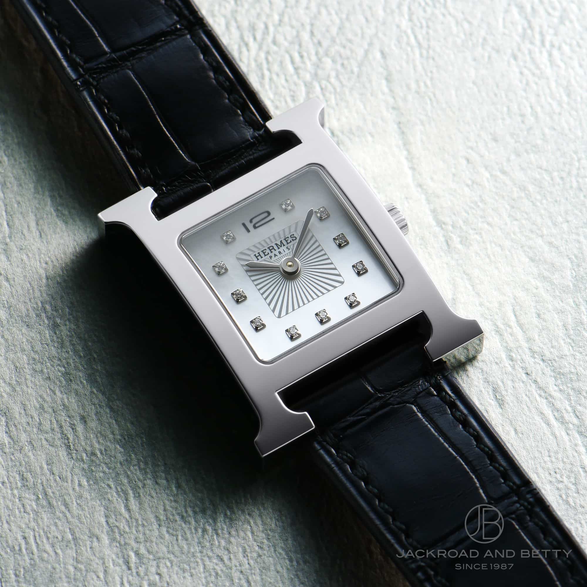 HERMES エルメス Hウォッチ 腕時計 ステンレススチール HH1.210