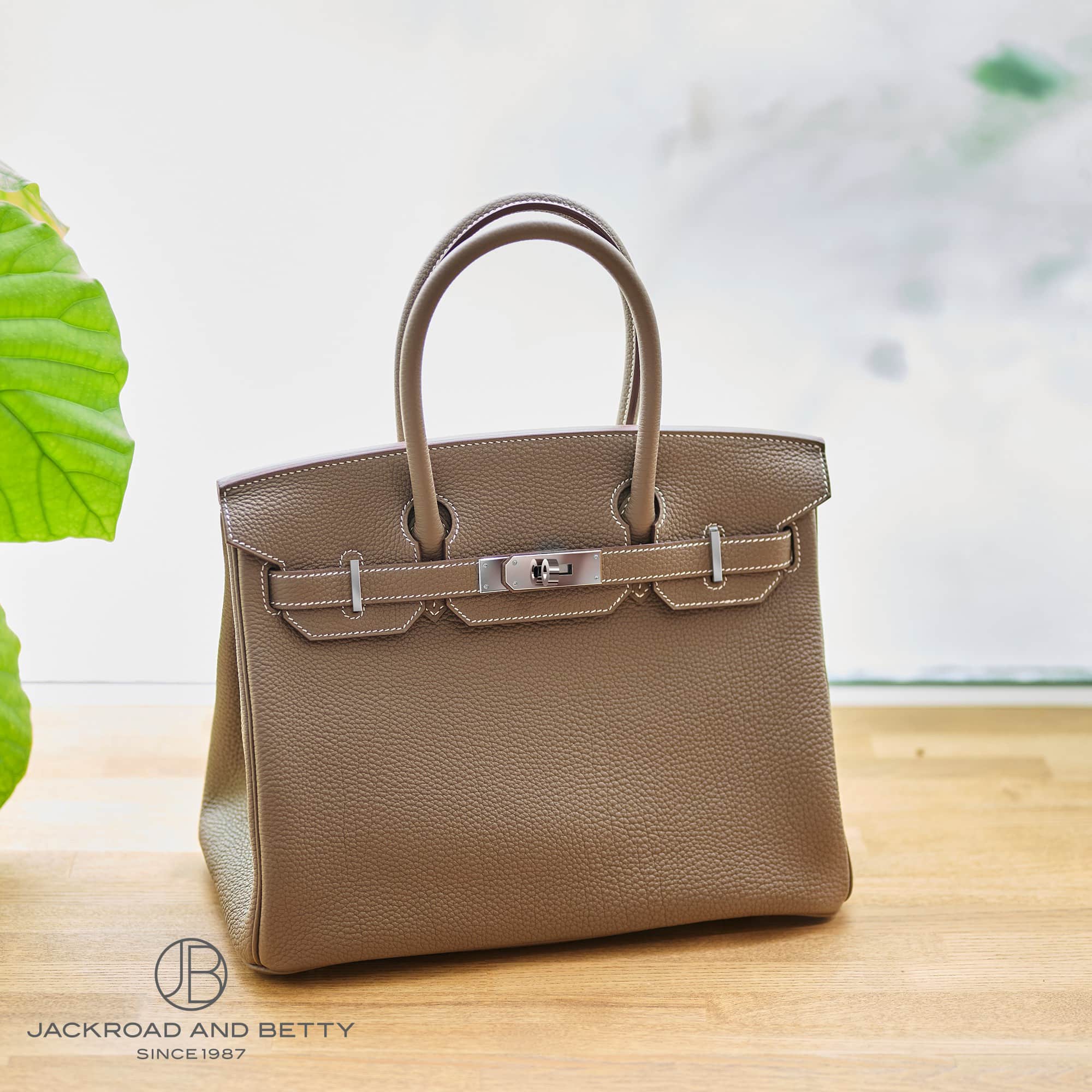 バーキン30 エトゥープ ベージュ[H027633CK18] Birkin30 Etoupe Beige
