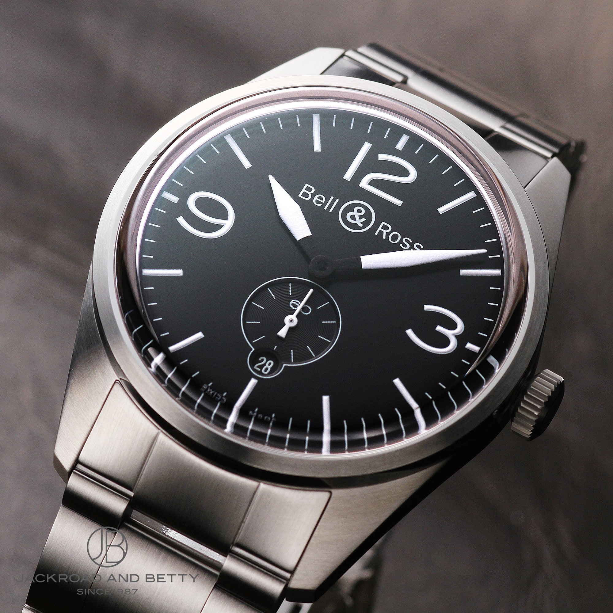 ベル＆ロス Bell & Ross BRV123-BL-ST/SST ブラック メンズ 腕時計