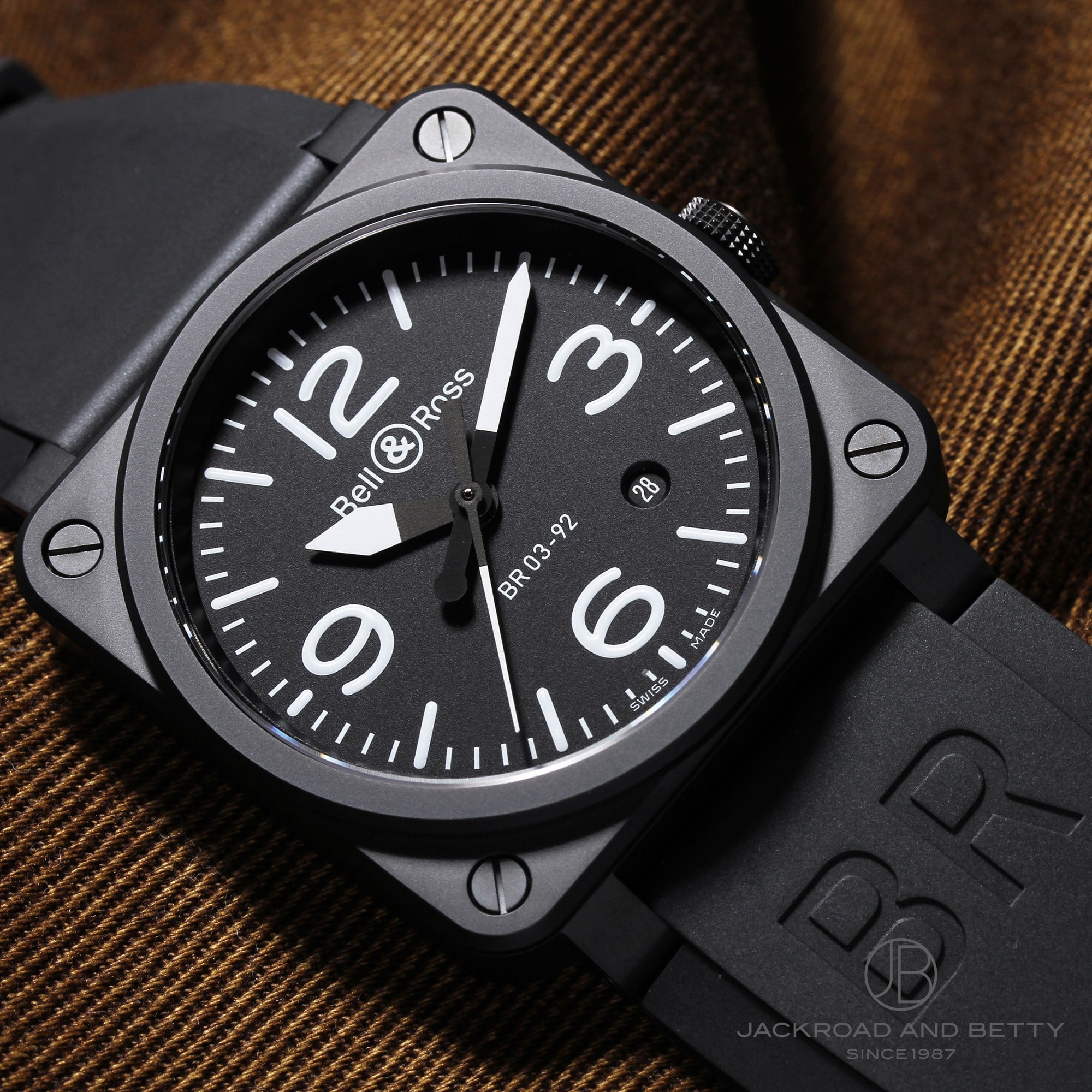 ベル＆ロス Bell & Ross BR03-92-S ブラック メンズ 腕時計