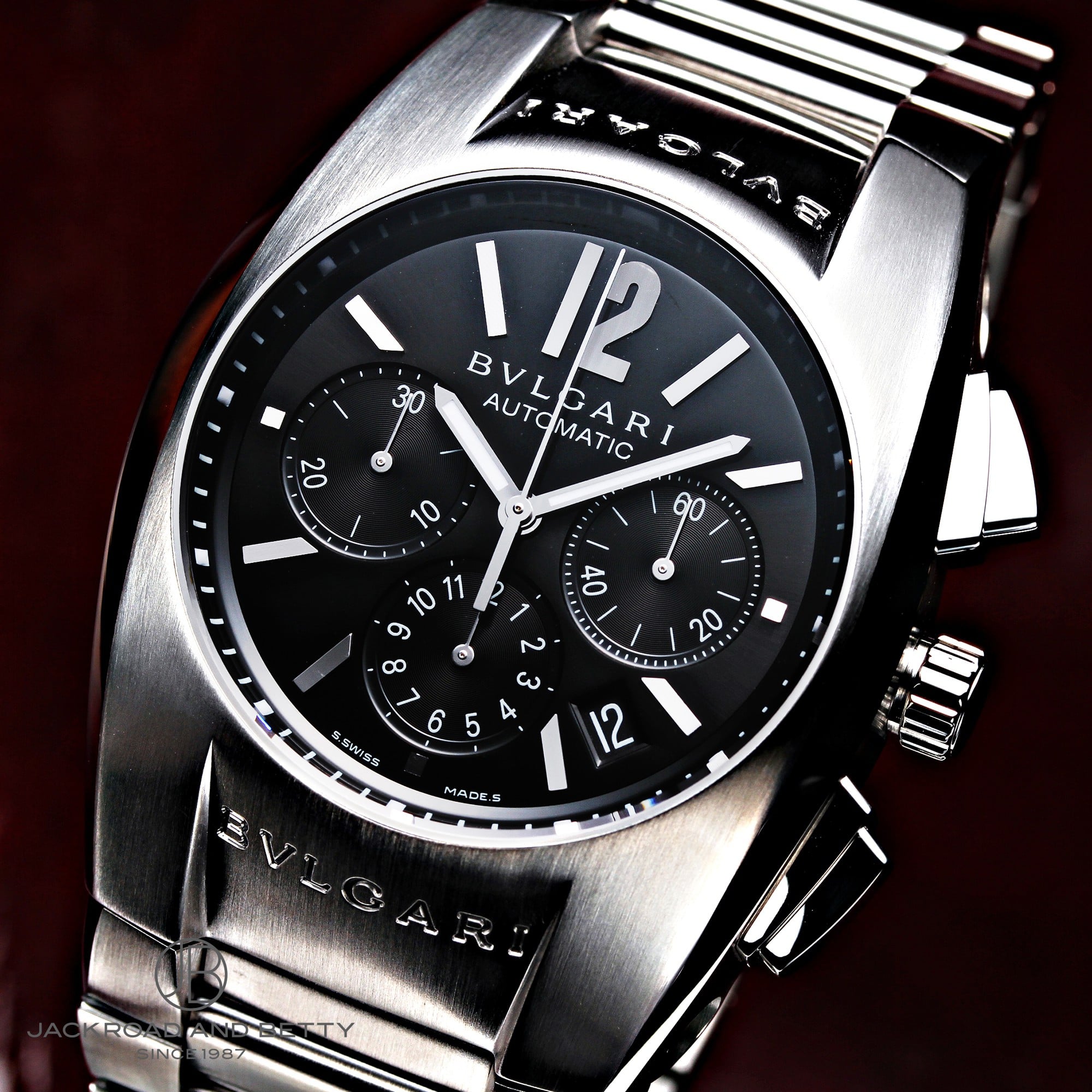 BVLGARI ベルト訳あり ブルガリ EG40SCH エルゴン クロノグラフ