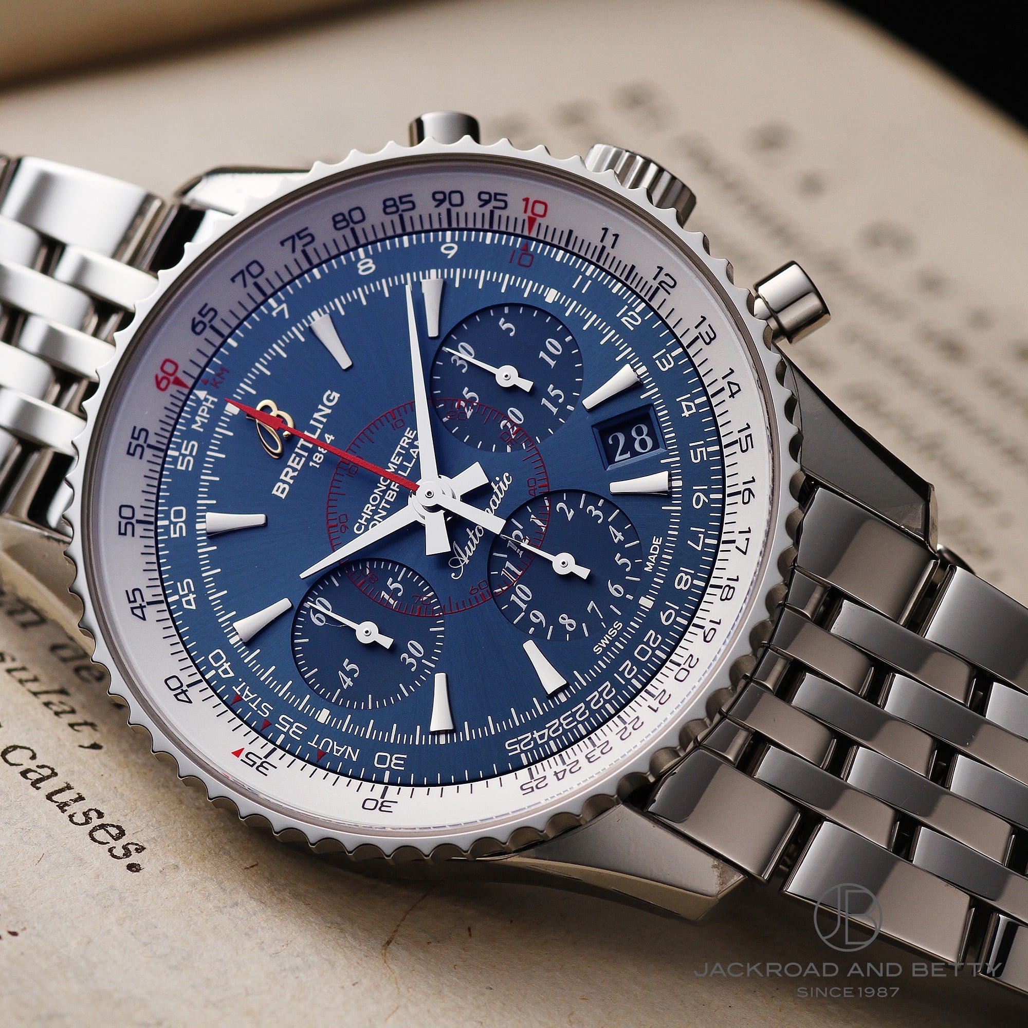 新品 純正 BREITLING ブライトリング モンブリラン ナビタイマー