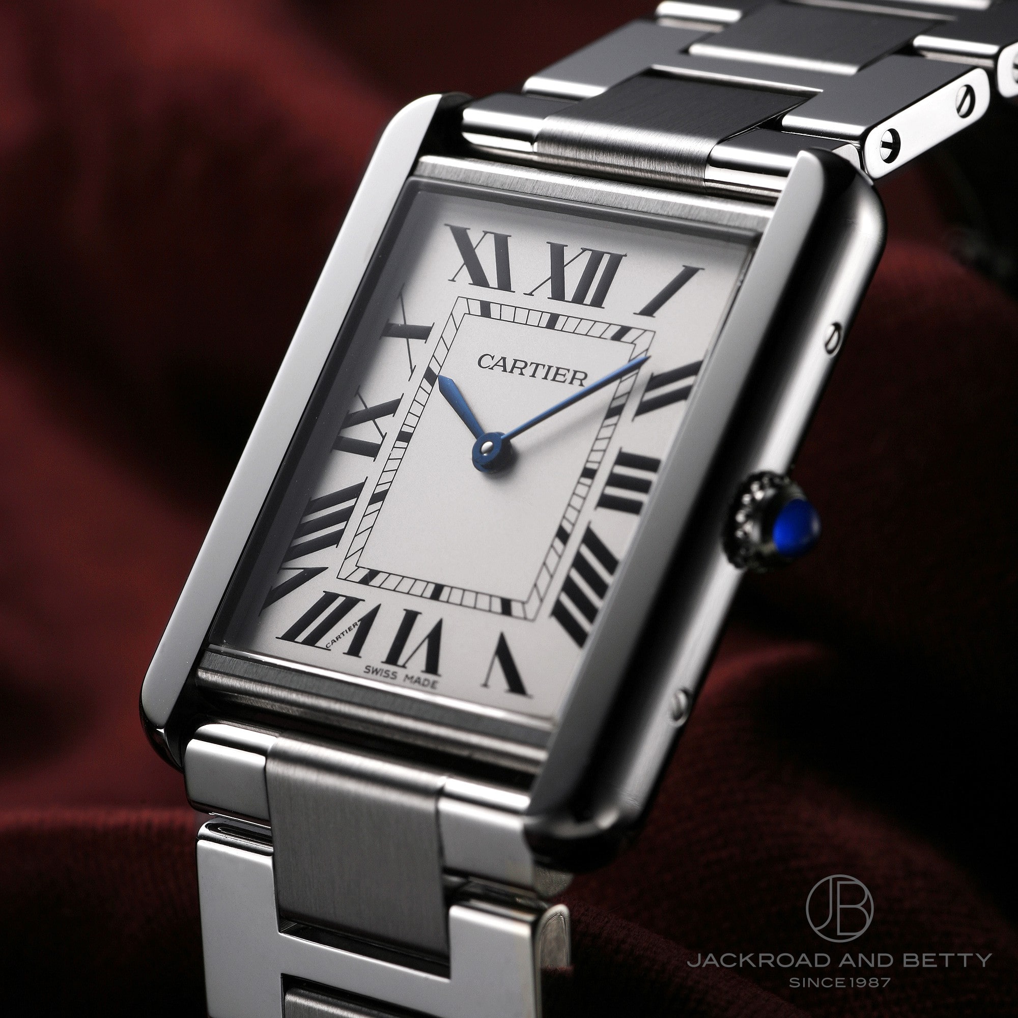 ☆良品★保証書付き【CARTIER】カルティエ タンクソロ LM W5200014 クォーツ メンズ_706643