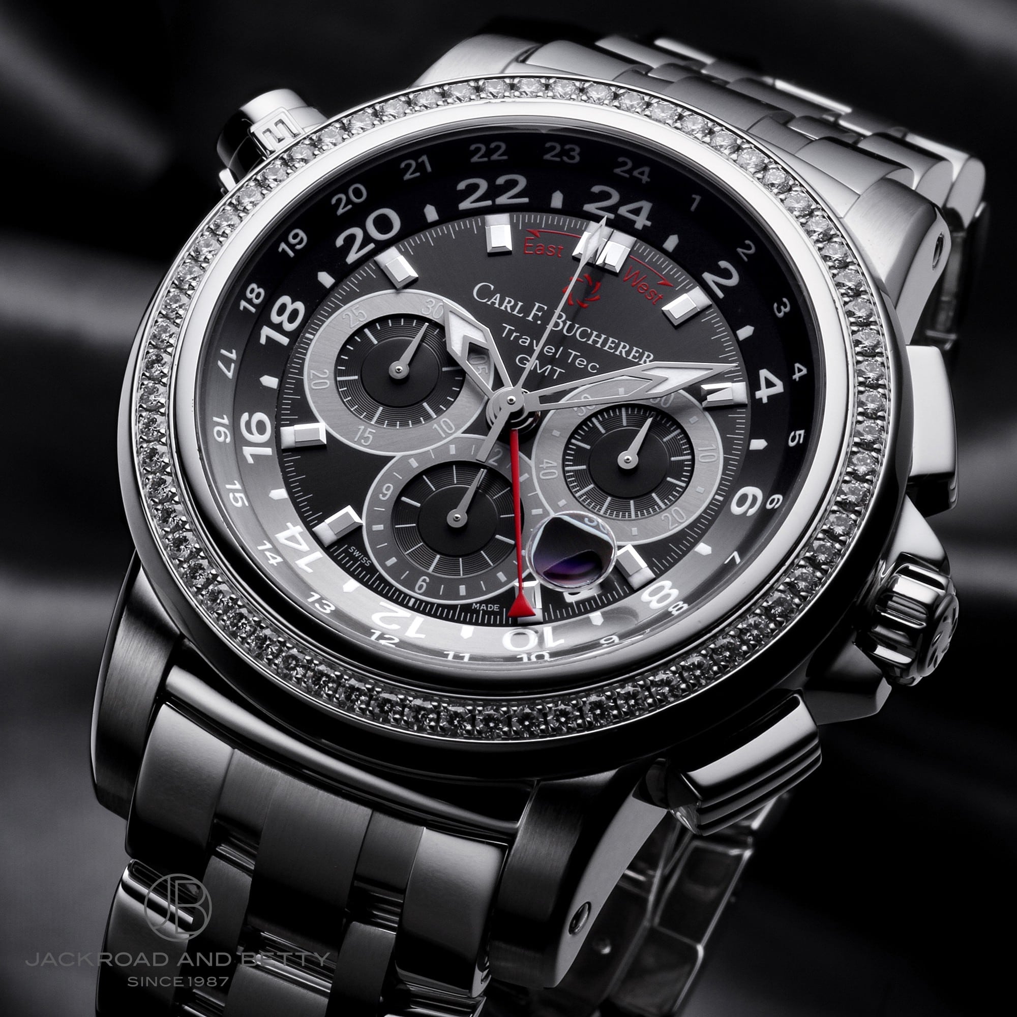 カール F. ブヘラ パトラビ トラベルテック GMT クロノグラフ 00.10620.08.33.31 イメージ写真