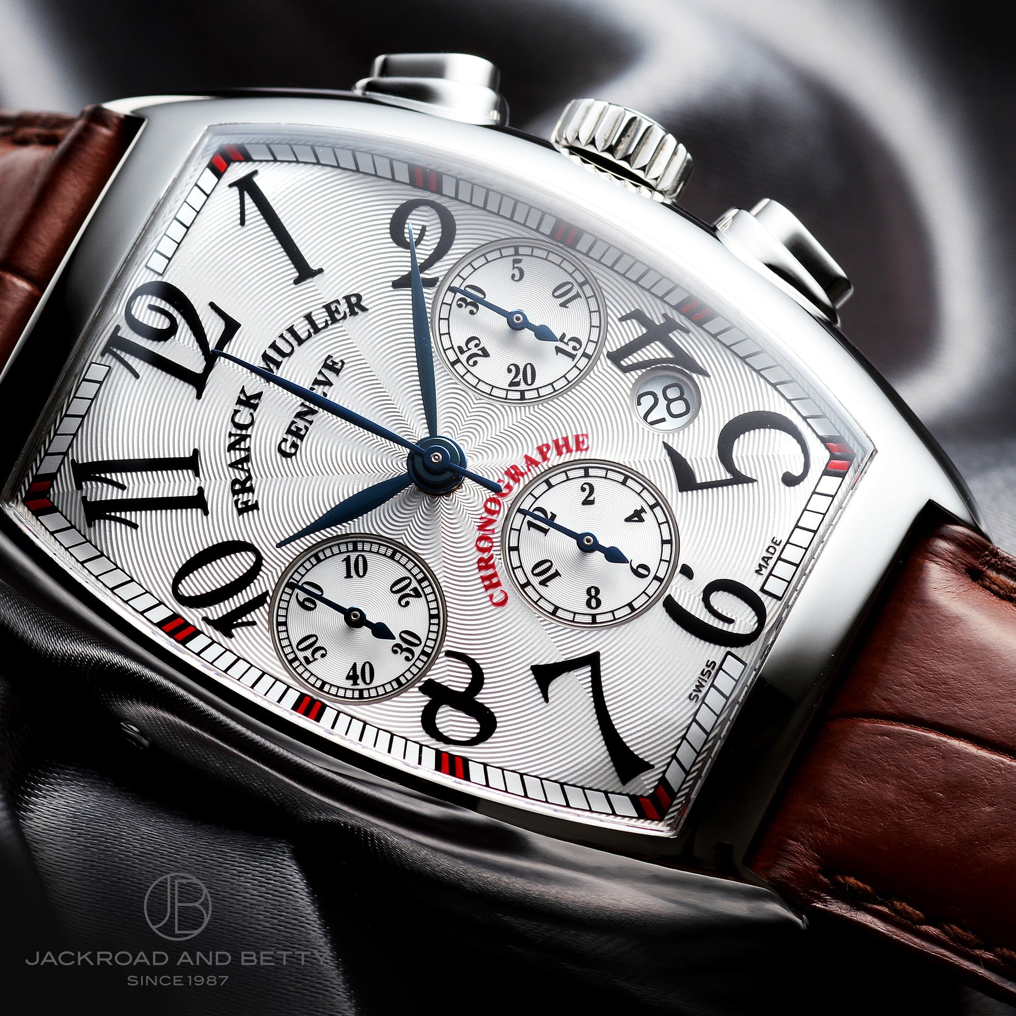 FRANCK MULLER 7880CCAT トノウカーベックス 腕時計 SS 革 メンズ