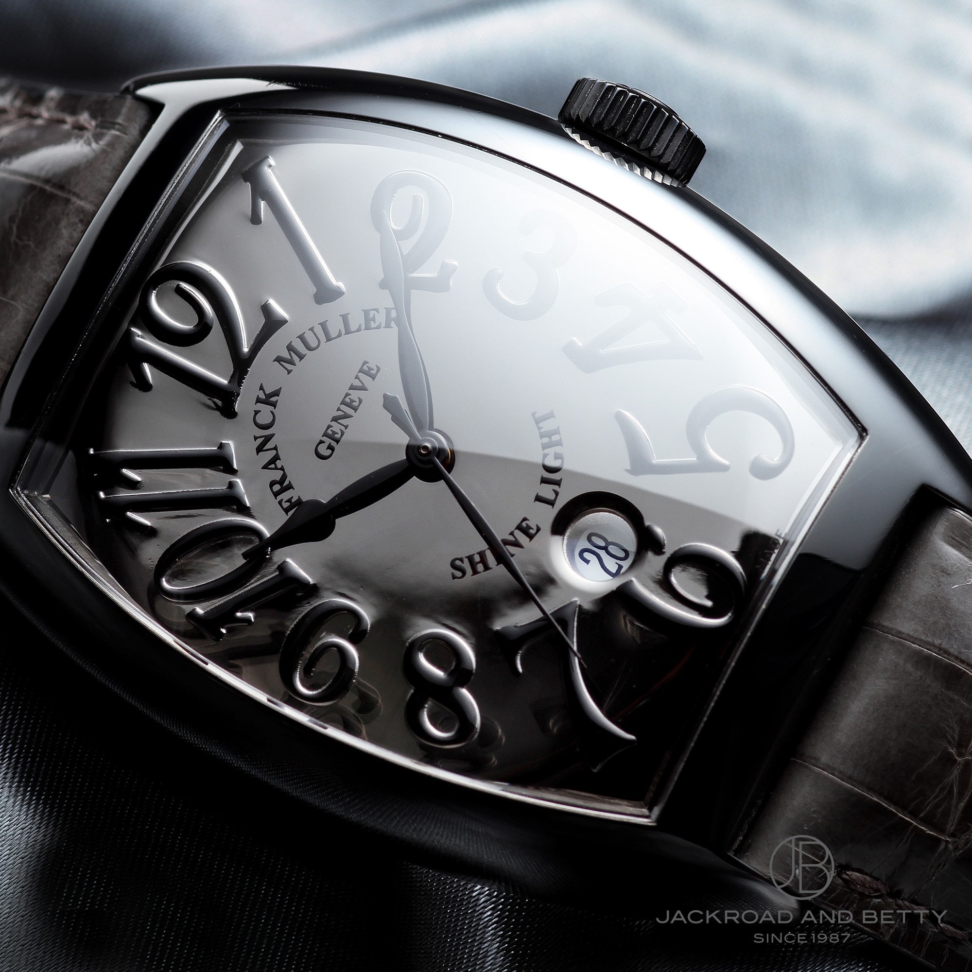 FRANCK MULLER フランクミュラー トノーカーベックス ハバナ 7880 B SC DT HV デイト 茶 ライト ブラウン SS ステンレス 純正ベルト 純正尾錠 メンズ 自動巻き 【6ヶ月保証】【腕時計】