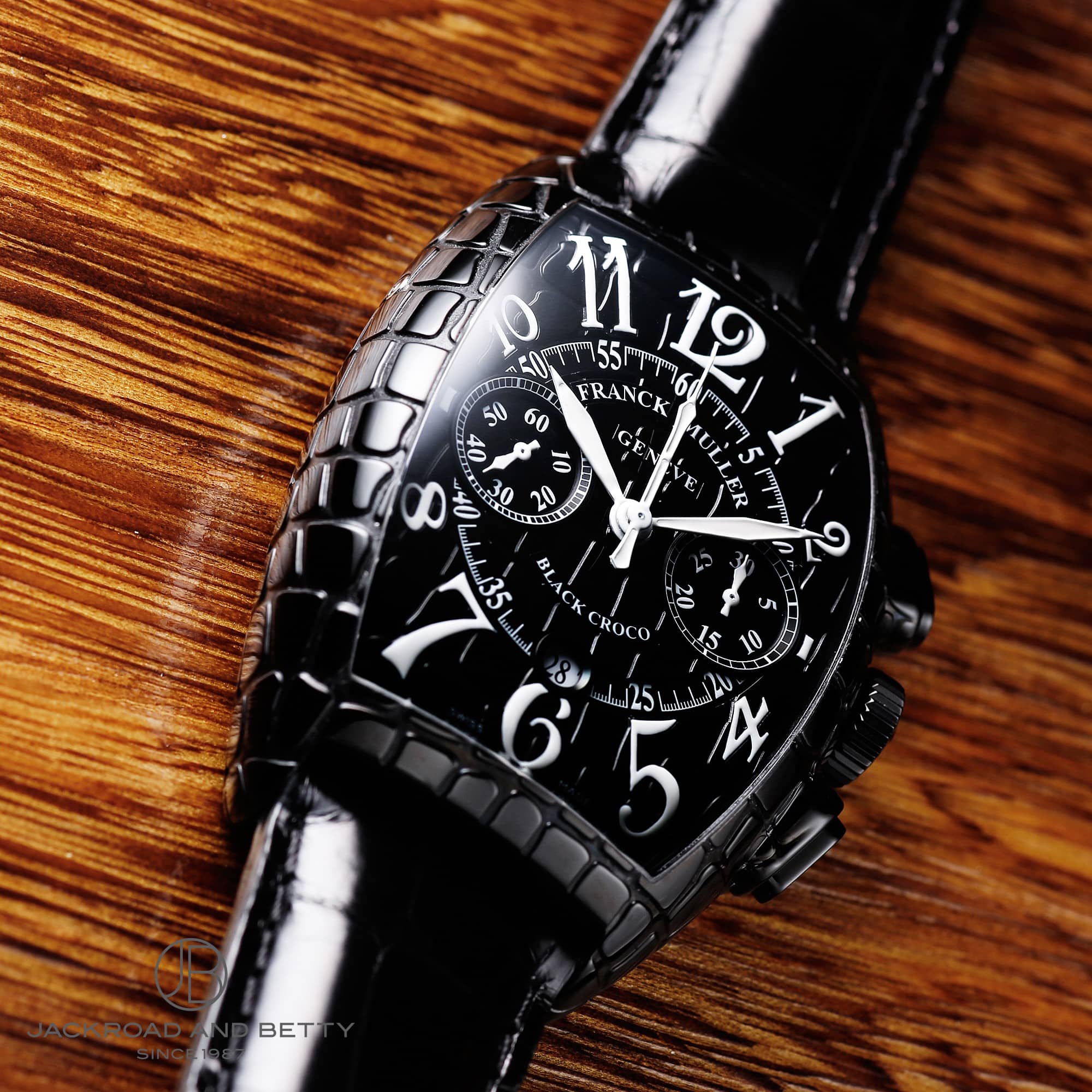 トノウカーベックス ブラッククロコ マット Ref.7880 SCBR BLK CRO 品 メンズ 腕時計