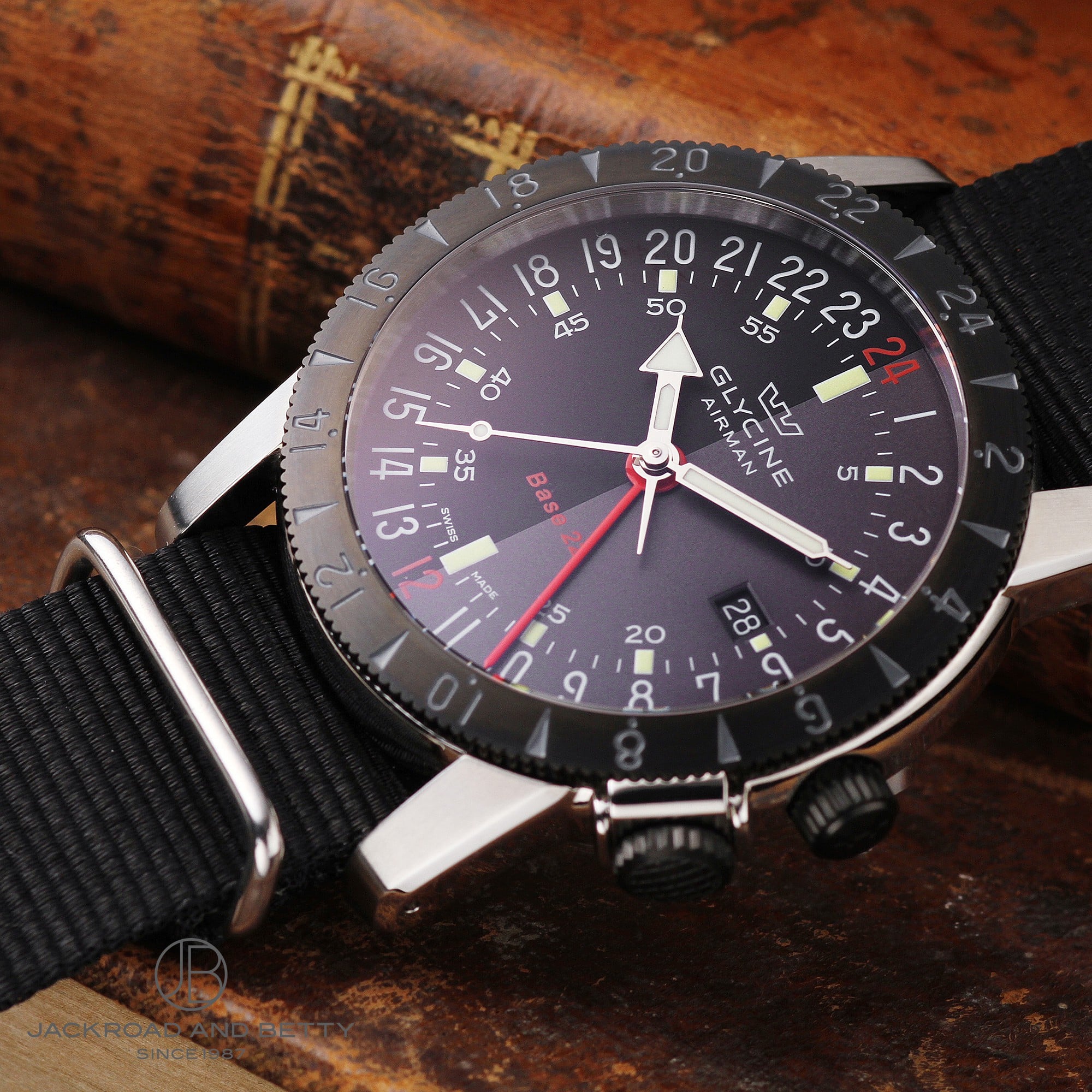 ランキングTOP5 GLYCINE AIRMAN Base 22 GMT 3タイムゾーン abamedyc.com