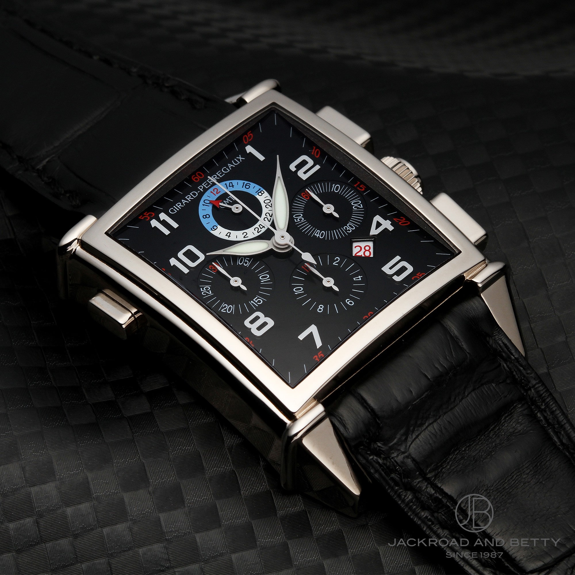 ジラール ペルゴ GIRARD-PERREGAUX 25975-53-612-BA6A ブラック メンズ 腕時計