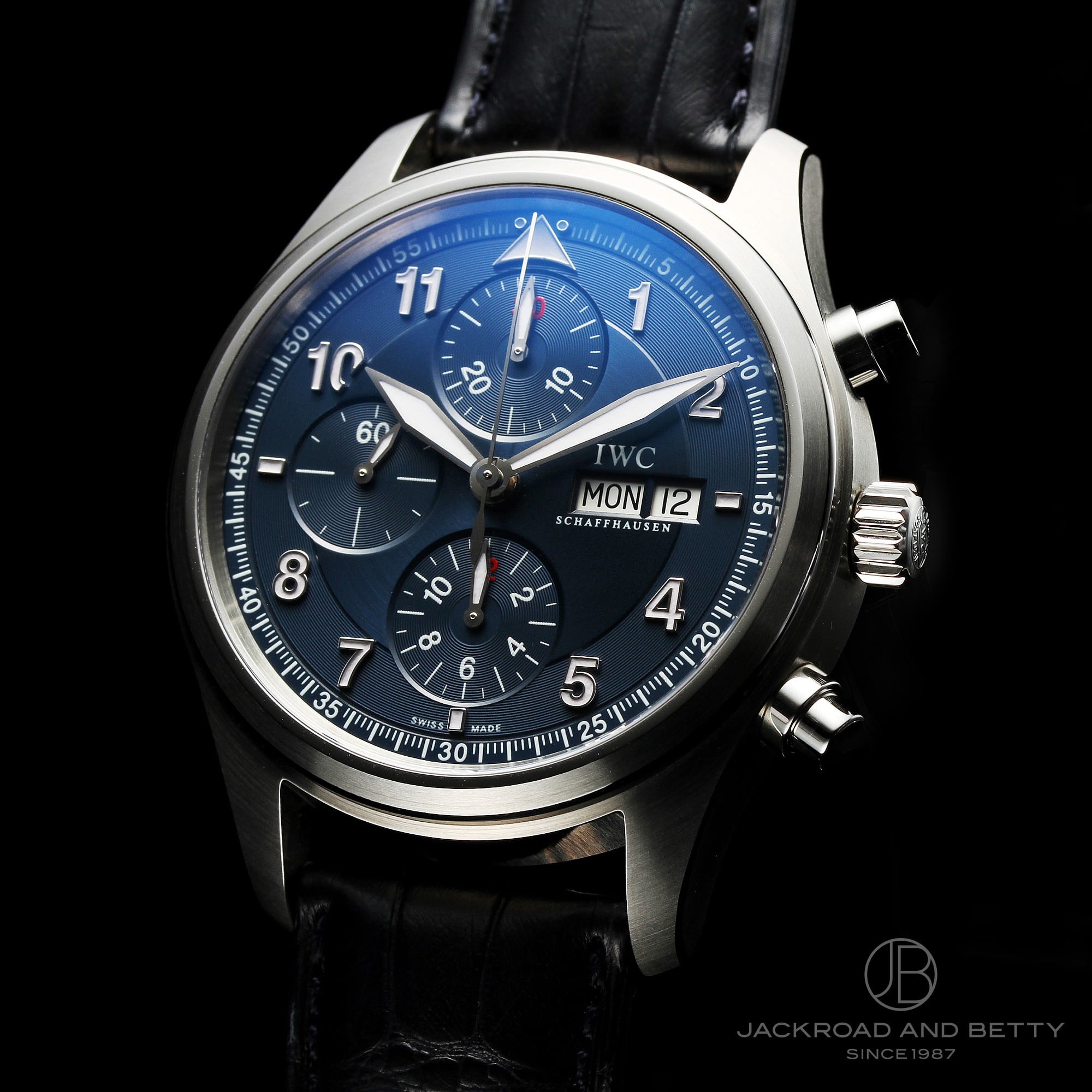 IWC SCHAFFHAUSEN IW371712 パイロット クロノグラフ ローレウス デイデイト 自動巻き メンズ _743260