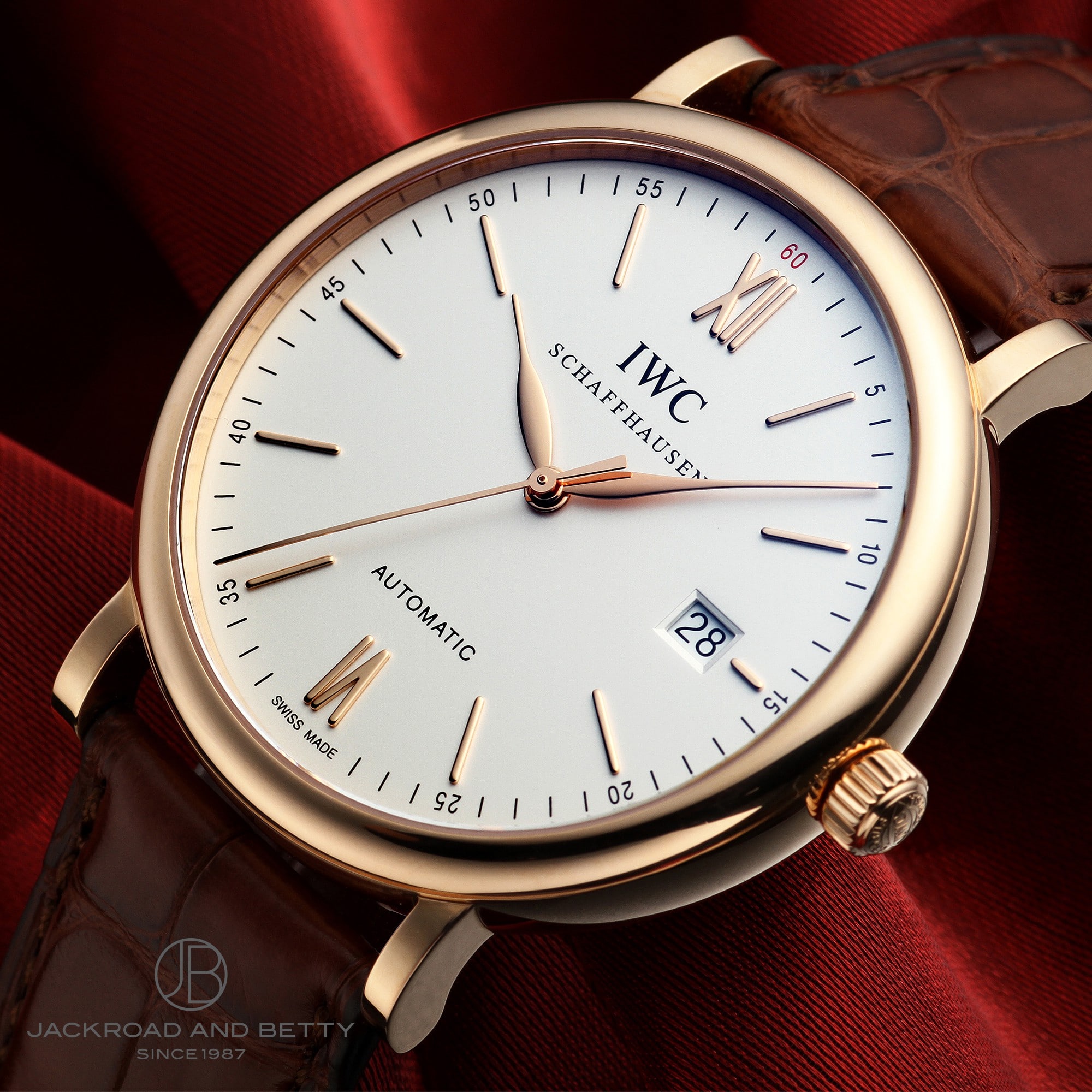 IWC ポートフィノ IW356504 メンズ 腕時計 デイト K18RG 自動巻き インターナショナル ウォッチ カンパニー Portofino VLP 90204689