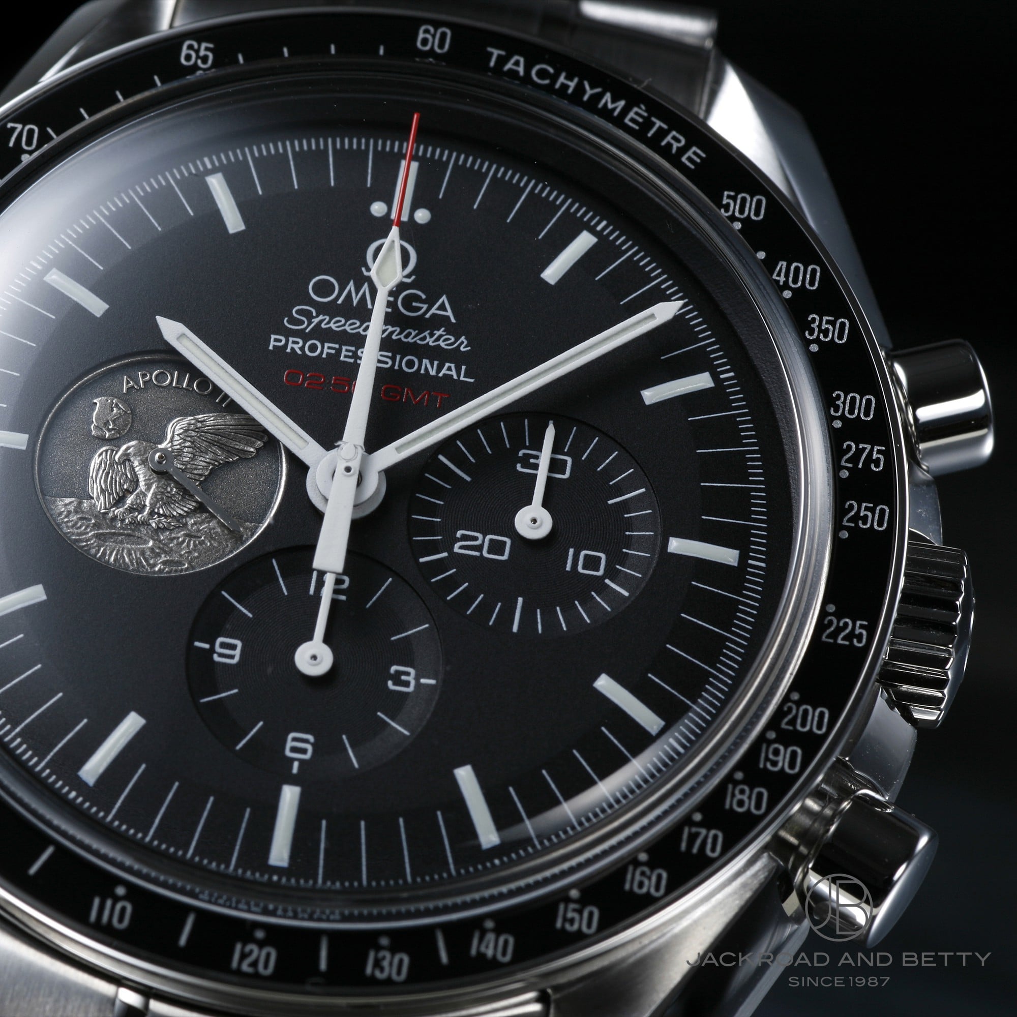 オメガ OMEGA スピードマスターアポロ11号月着陸40周年記念モデル 311.30.42.30.01.002 ブラック ステンレススチール SS 手巻き メンズ 腕時計