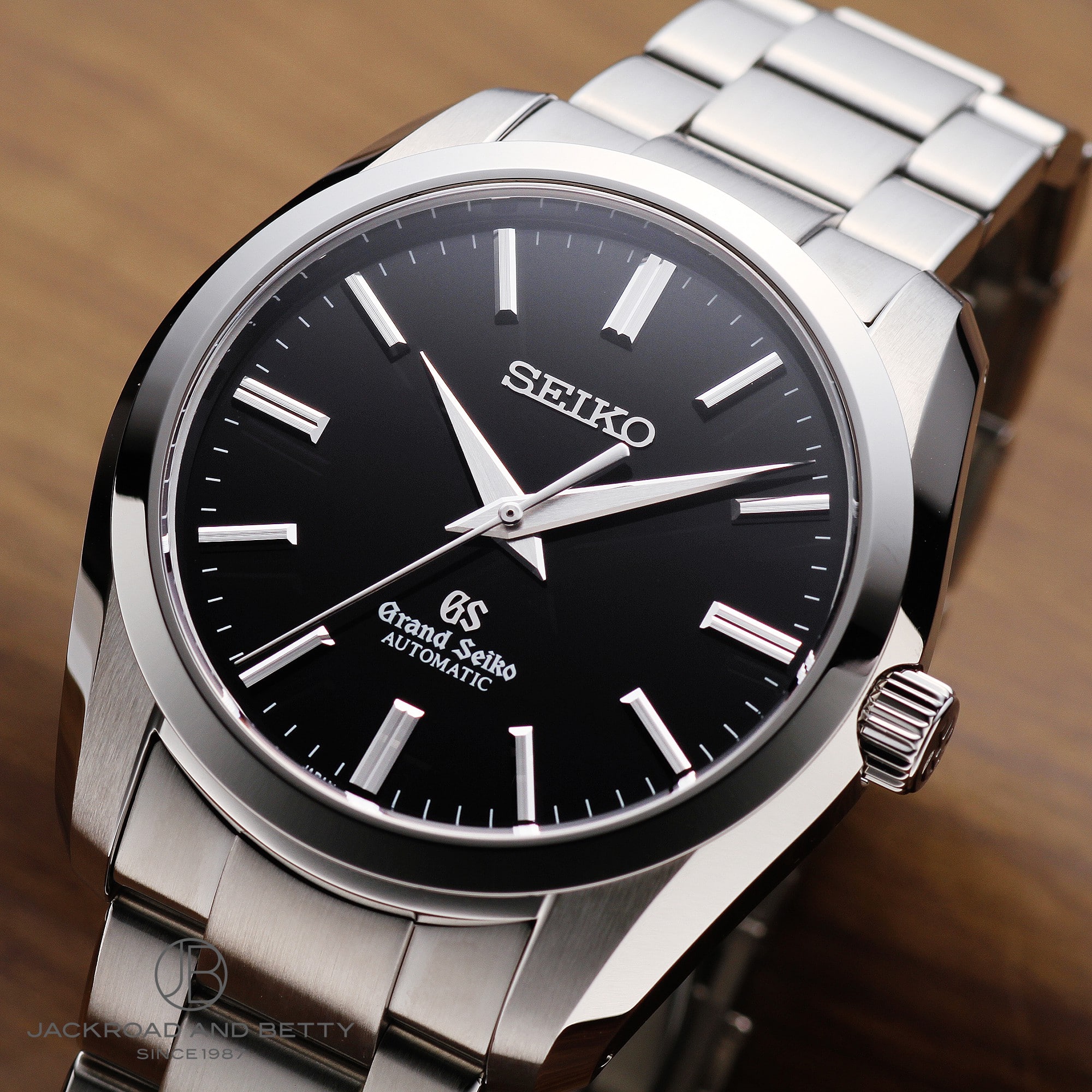 内部点検済 SEIKO セイコー グランドセイコー GS メカニカル SBGR101 9S61-00B0 黒 ブラック SS ステンレス メンズ 自動巻き【6ヶ月保証】【腕時計】