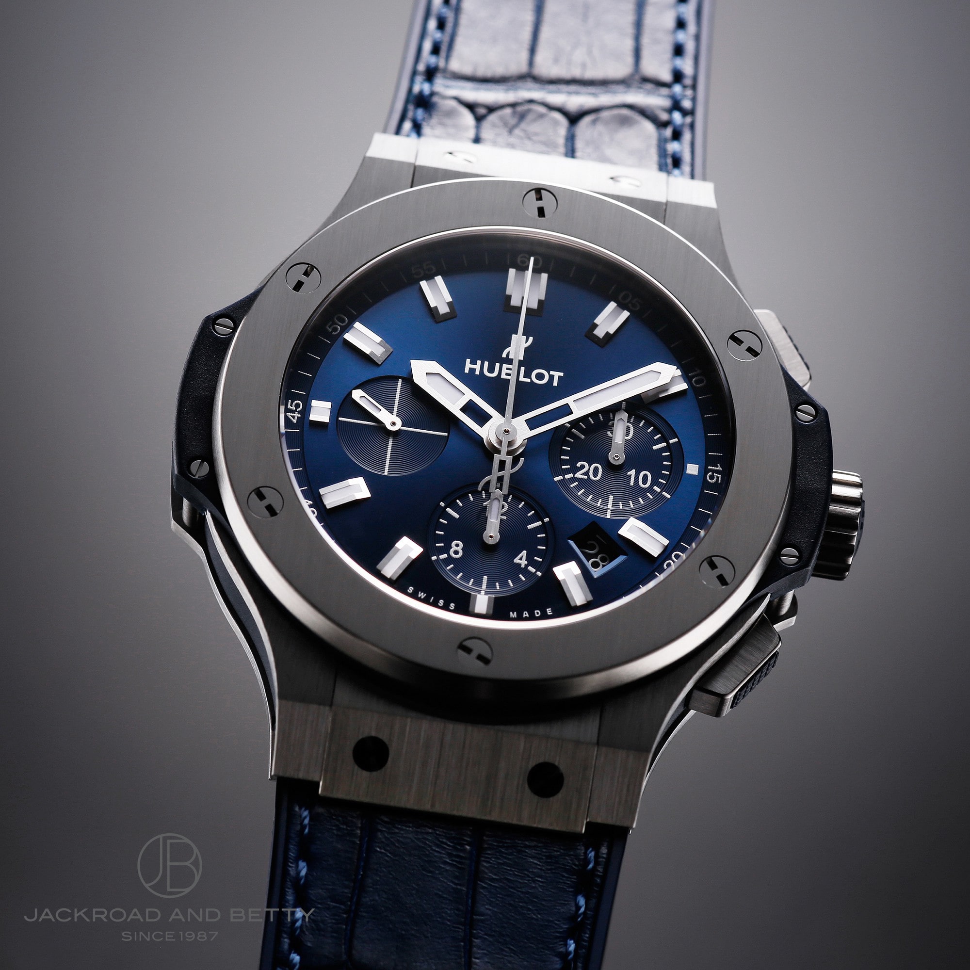 ウブロ HUBLOT ビッグ・バン スチール ブルー ダイヤモンド 301.SX.7170.LR.1104 ブルー ステンレススチール 自動巻き メンズ 腕時計