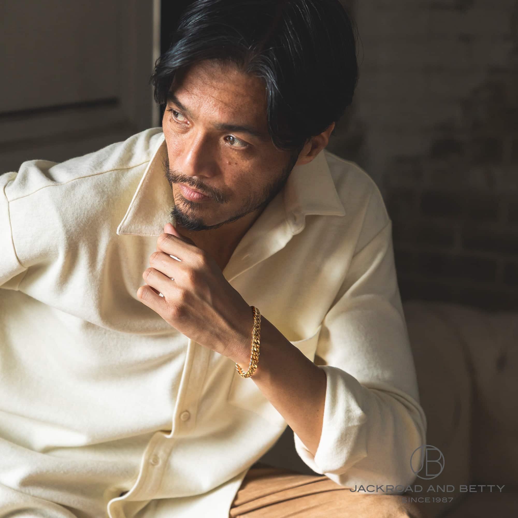 喜平 K18 6面 ダブル 50g 20cm ブレスレット 造幣局刻印有り