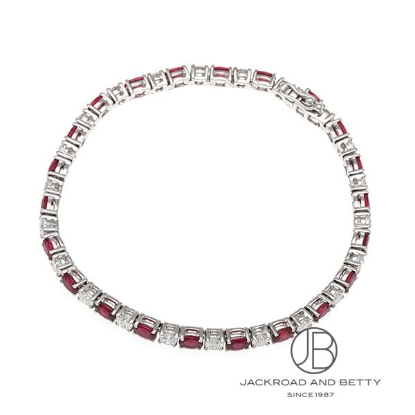 ノーブランド ルビー ダイヤモンド ブレスレット 187231/4WNB33 R4.43ct D2.48ct