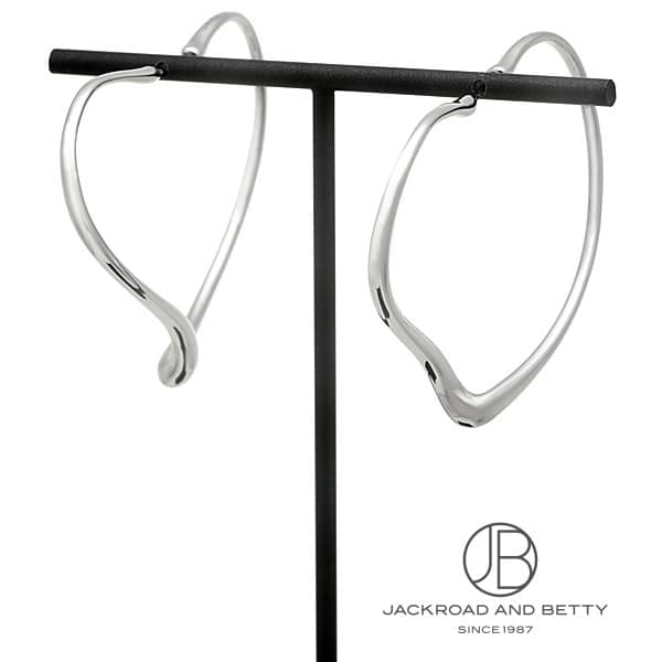 オープンハート フープ ピアス[60020130] Open Heart Hoop