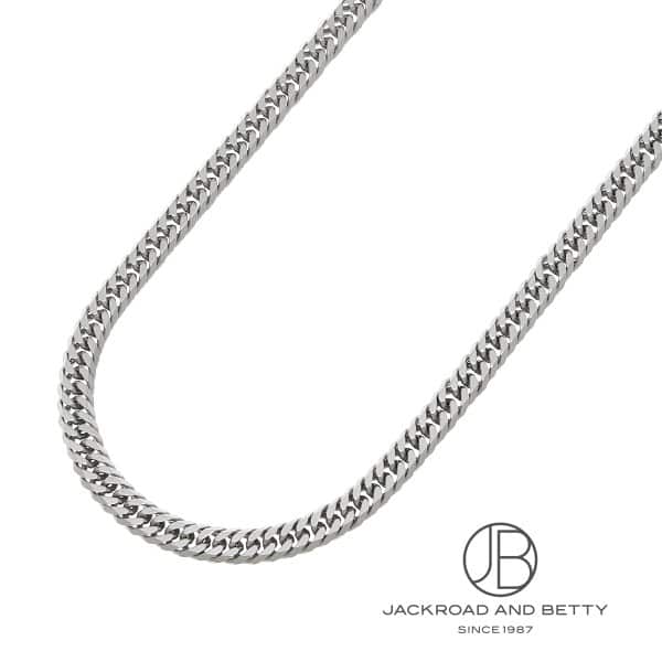 PT850 6面 ダブル 30.5g 50cm ネックレス プラチナ 造幣局刻印