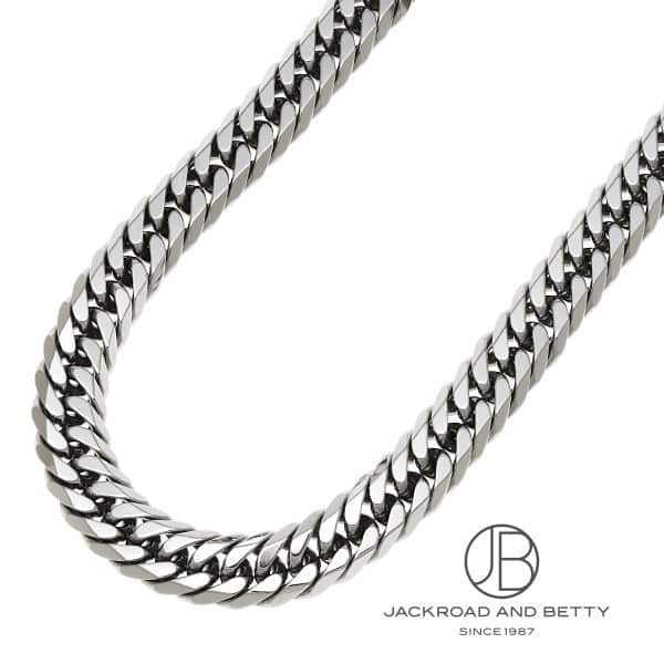 PT850 6面 ダブル 202.9g 60cm ネックレス 造幣局刻印有り[] Platinum