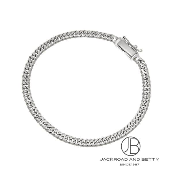 PT850 6面 ダブル 21.7g 18cm ブレスレット 造幣局刻印有り[] Platinum