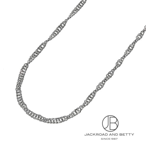 PT850 2面 ダブル スクリュー 9.1g 43cm ネックレス プラチナ