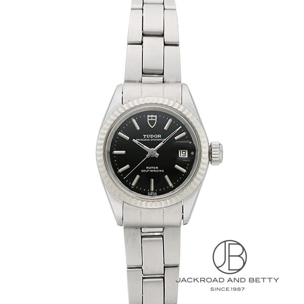 稼動品　TUDOR オイスタープリンセス ブラックダイヤル　レディース 1978 TUDOR Princess Oysterdate ROTOR Self-Winding Wristwatch Ref