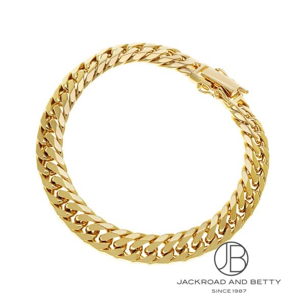 K18 6面 ダブル 48.3g 18cm ブレスレット 造幣局刻印有り