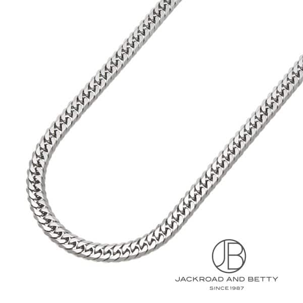 値下げ中！Pt850 プラチナ喜平ネックレス 全長約50cm 造幣局刻印あり PT850 6面 ダブル 50.6g 50cm ネックレス PT 造幣局刻印有り