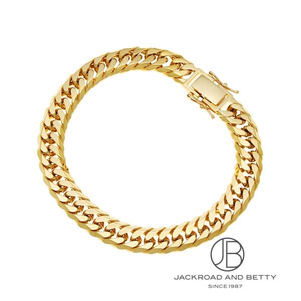 K18 6面 ダブル 51.9g 18cm ブレスレット 造幣局刻印有り[] Chain